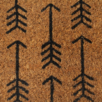 Covoraș de ușă, natural, 45x75 cm, fibre de cocos - Img 6