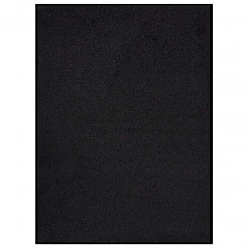 Covoraș de ușă, negru, 60x80 cm - Img 1