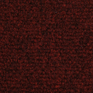 Covorașe autocolante de scări, 15 buc, 65 x 21 x 4 cm, roșu - Img 5