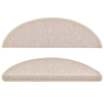 Covorașe pentru trepte scară, 15 buc., gri taupe, 56x17x3 cm - Img 4