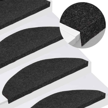 Covorașe scară autoadezive 30 buc Negru 65x22,5x3,5 cm - Img 5