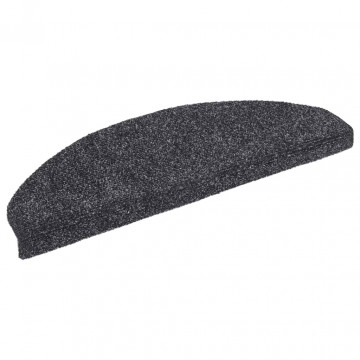 Covorașe scări autoadezive 10 buc. gri închis 65x21x4 cm punch - Img 3