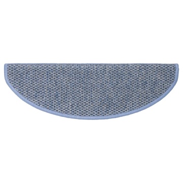 Covorașe scări autoadezive, 15 buc. albastru 65x21x4 cm, sisal - Img 5