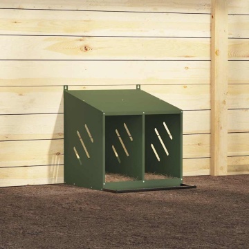 Cuibă pentru pui cu 2 compartimente, metal verde măsline - Img 4