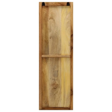 Cuier haine de perete, 2 buc., lemn masiv de mango 36x110x3 cm - Img 4