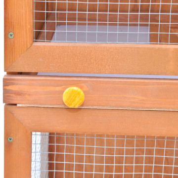Cușcă de exterior iepuri cușcă adăpost animale mici, 1 ușă, lemn - Img 4