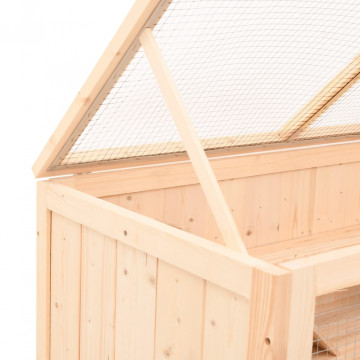 Cușcă pentru hamsteri, 89,5x45x45 cm, lemn masiv de brad - Img 7