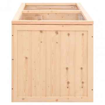 Cușcă pentru hamsteri, 89,5x45x45 cm, lemn masiv de brad - Img 8