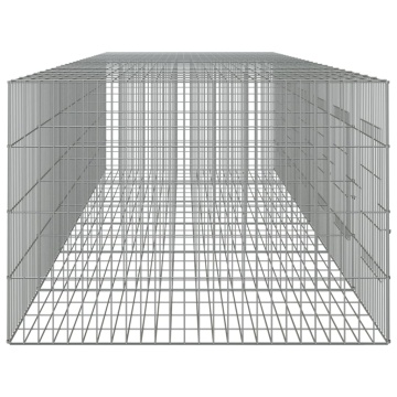 Cușcă pentru iepuri, 6 panouri, 327x79x54 cm, fier galvanizat - Img 7