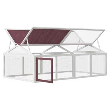 Cușcă pentru mișcare cafeniu 200x112,5x74 cm lemn masiv de pin - Img 4