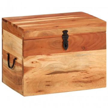 Cutie de depozitare, 39x28x31 cm, lemn masiv de acacia - Img 1