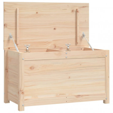 Cutie de depozitare, 80x40x45,5 cm, lemn masiv de pin - Img 2