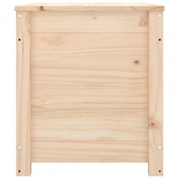 Cutie de depozitare, 80x40x45,5 cm, lemn masiv de pin - Img 5