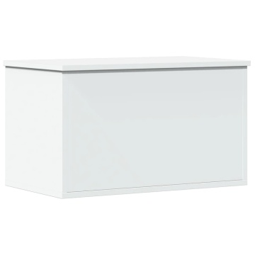 Cutie de depozitare, alb, 60x35x35 cm, lemn prelucrat - Img 2