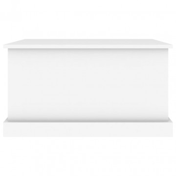 Cutie de depozitare, alb, 70x40x38 cm, lemn prelucrat - Img 5