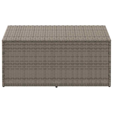 Cutie de depozitare de grădină gri 110x50x58 cm polirattan - Img 3