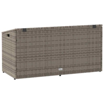 Cutie de depozitare de grădină gri 110x50x58 cm polirattan - Img 5