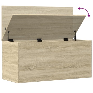 Cutie de depozitare stejar sonoma, 100x42x46 cm, lemn prelucrat - Img 7