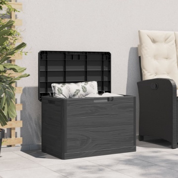 Cutie de perne exterior antracit 77,5x44,5x53 cm polipropilenă - Img 3
