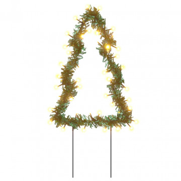 Decor brad cu lumini de Crăciun cu țăruși 3 buc. 50 LED 30 cm - Img 4