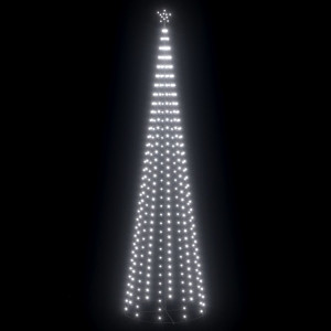 Decorațiune brad Crăciun conic 752 LED-uri alb rece 160x500 cm - Img 2