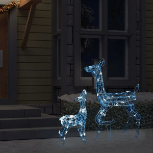 Decorațiune familie de reni de Crăciun 160 LED alb rece - Img 3
