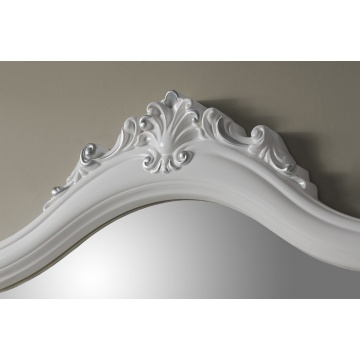 Dormitor Luisa, alb, pat 160x200 cm, dulap cu 6 usi, comoda, 2 noptiere - Img 3