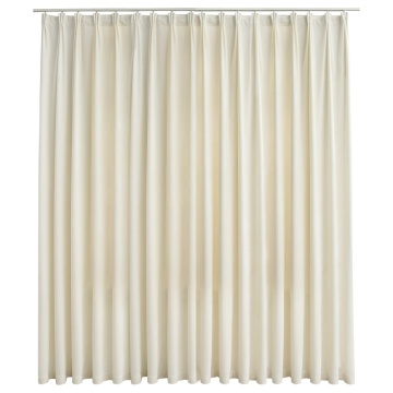 Draperie opacă, crem, 290 x 245 cm, catifea, cu cârlige - Img 2