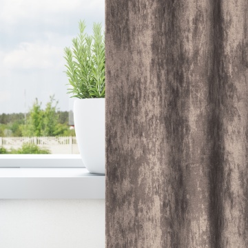 Draperii 2 piese cu œillets cappuccino 260x140 cm - Img 3