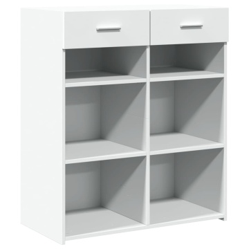 Dulap, alb, 80x42,5x93 cm, lemn prelucrat - Img 2