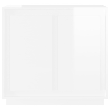 Dulap, alb extralucios, 80x34x75 cm, lemn prelucrat - Img 8