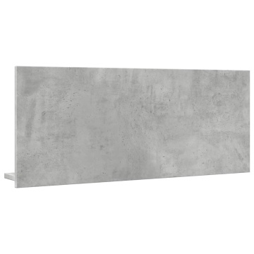 Dulap baie cu oglindă, gri beton, 90x11x37 cm, lemn prelucrat - Img 5
