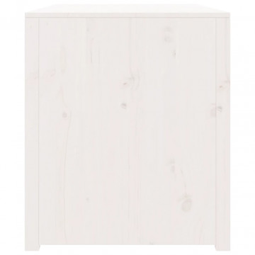 Dulap bucătărie de exterior, alb, 106x55x64 cm, lemn masiv pin - Img 8