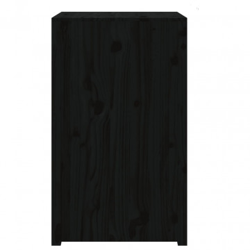 Dulap bucătărie de exterior negru, 55x55x92 cm, lemn masiv pin - Img 8