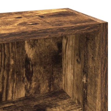 Dulap CD-uri 2 buc. stejar fumuriu 21x16x93,5 cm lemn prelucrat - Img 7
