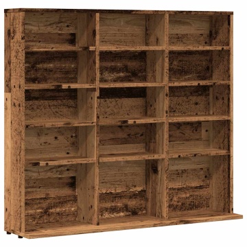 Dulap CD-uri, lemn vechi, 100x23x89,5 cm, lemn prelucrat - Img 2