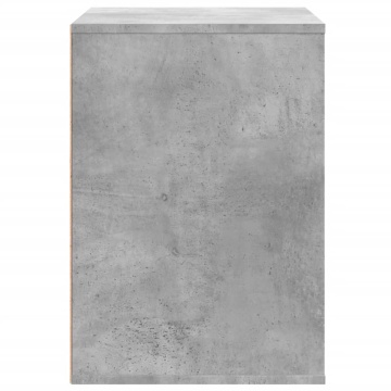 Dulap colț cu sertare gri beton 80x41x58 cm lemn prelucrat - Img 5