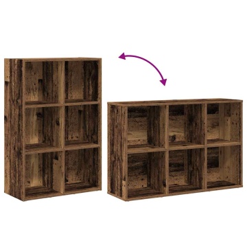 Dulap cu cărți/Dulfrag lemn vechi 66x30x98 cm lemn prelucrat - Img 7