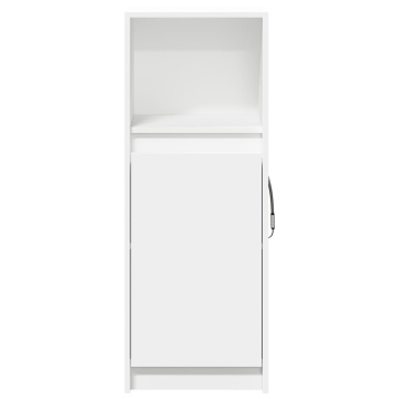 Dulap cu LED, alb, 38x34x100 cm, lemn prelucrat - Img 5