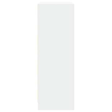 Dulap cu LED, alb, 77x34x100 cm, lemn prelucrat - Img 6