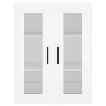 Dulap cu montaj pe perete, alb, 69,5x34x90 cm - Img 6