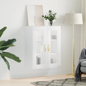Dulap cu montaj pe perete, alb, 69,5x34x90 cm - Img 3