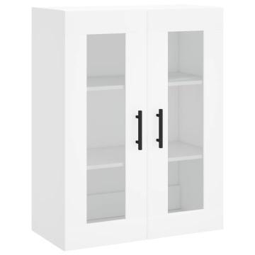 Dulap cu montaj pe perete, alb, 69,5x34x90 cm - Img 2