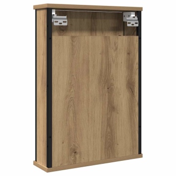 Dulap cu oglindă pentru baie Stejar Artisan Lemn prelucrat - Img 5