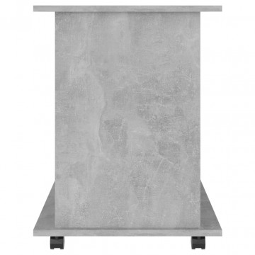 Dulap cu roți, gri beton, 60x45x60 cm, PAL - Img 7
