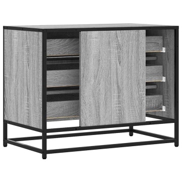 Dulap cu sertar, gri sonoma, 70x41x56 cm, lemn prelucrat - Img 6