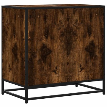 Dulap cu sertar, stejar fumuriu, 70x41x70 cm, lemn prelucrat - Img 6