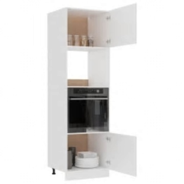 Dulap cuptor microunde “Lyon”, alb, 60 x 57 x 207 cm, PAL - Img 4