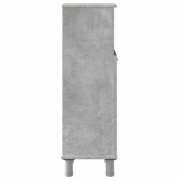 Dulap de baie, gri beton, 30 x 30 x 95 cm, PAL - Img 8
