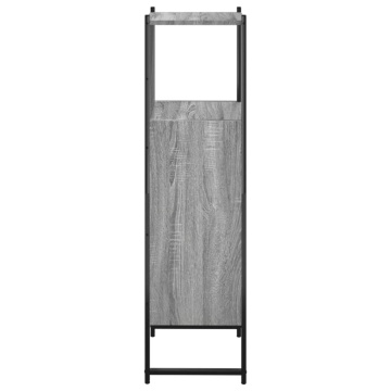 Dulap de baie, gri sonoma, 33x33x120,5 cm, lemn prelucrat - Img 6